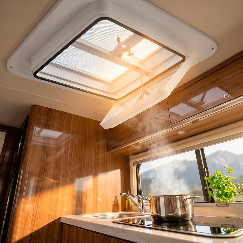 QWORK interior view of vent showing diffused light and improved airflow benefit