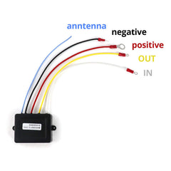 QWORK wiring detail with colored leads for simple installation benefit