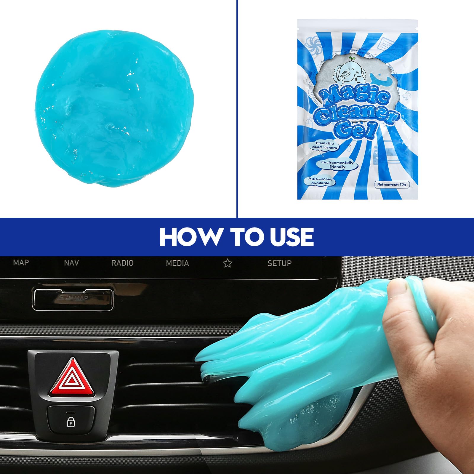 Qydipclin interior detailing brush cleaning dashboard vents safely