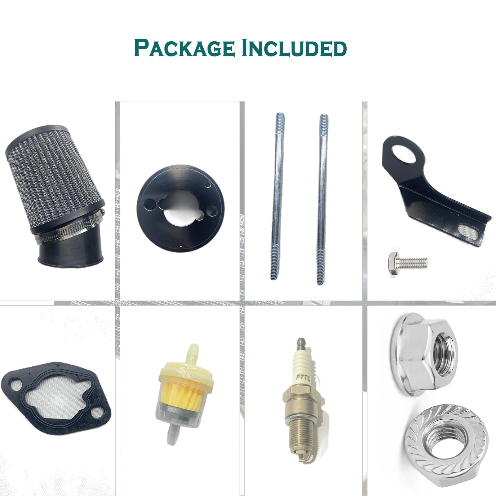 QYMOTO fuel filter and spark plug included for convenient maintenance