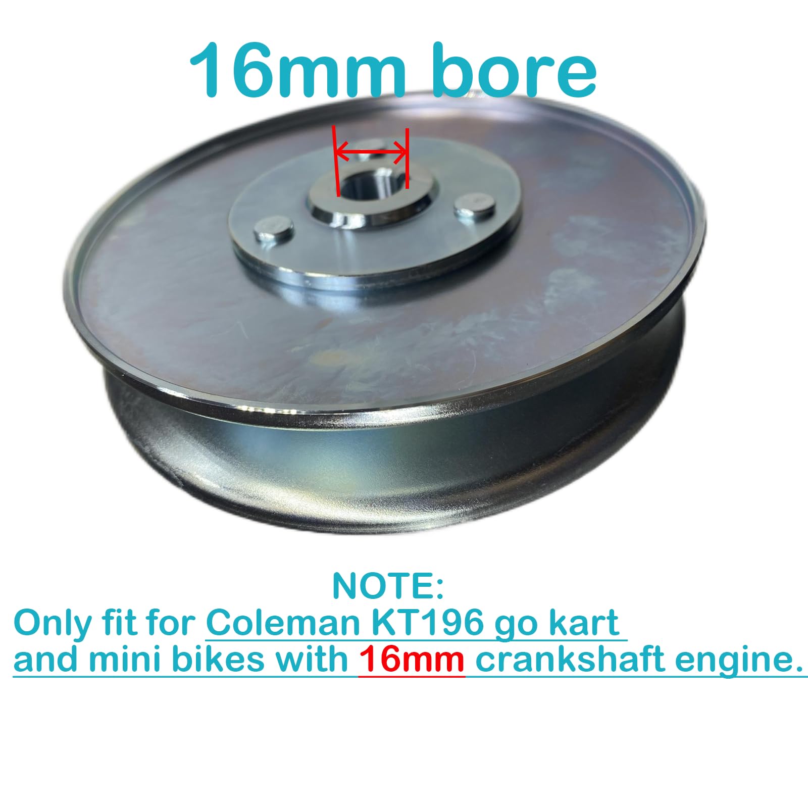 QYMOTO KT196 bore close-up highlighting 16mm precision fit benefit