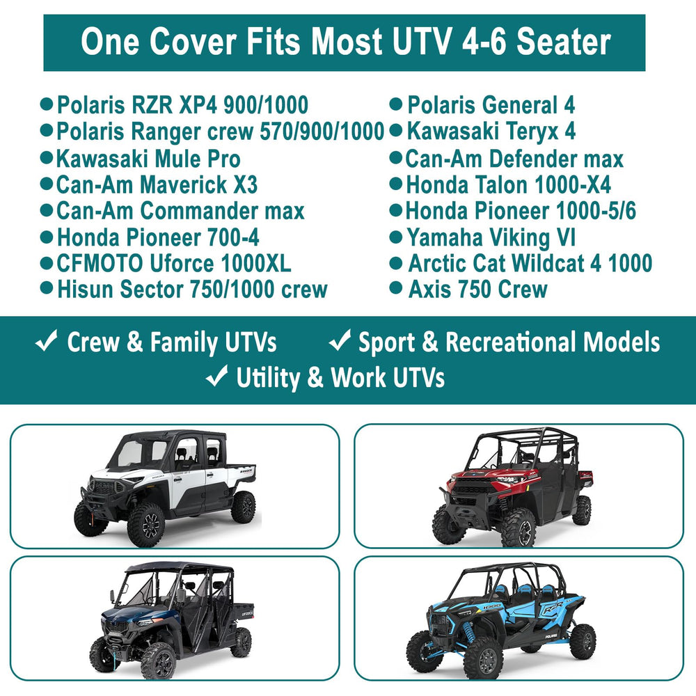 QYMOTO adjustable straps and hem securing cover against wind