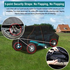 QYMOTO close-up of side zipper for easy access and convenience