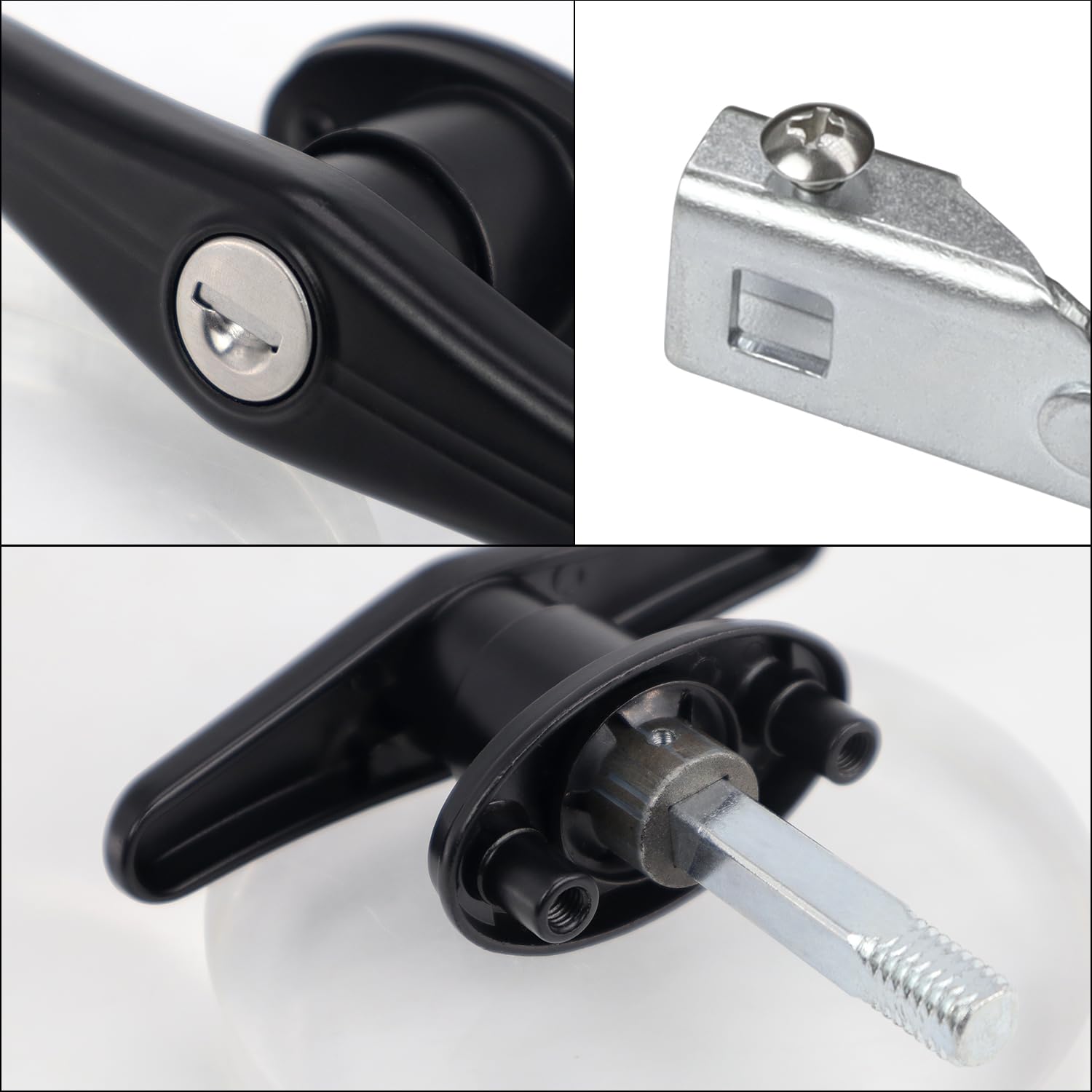 QZATTCAEN cam detail showing adjustable direction for correct latch engagement
