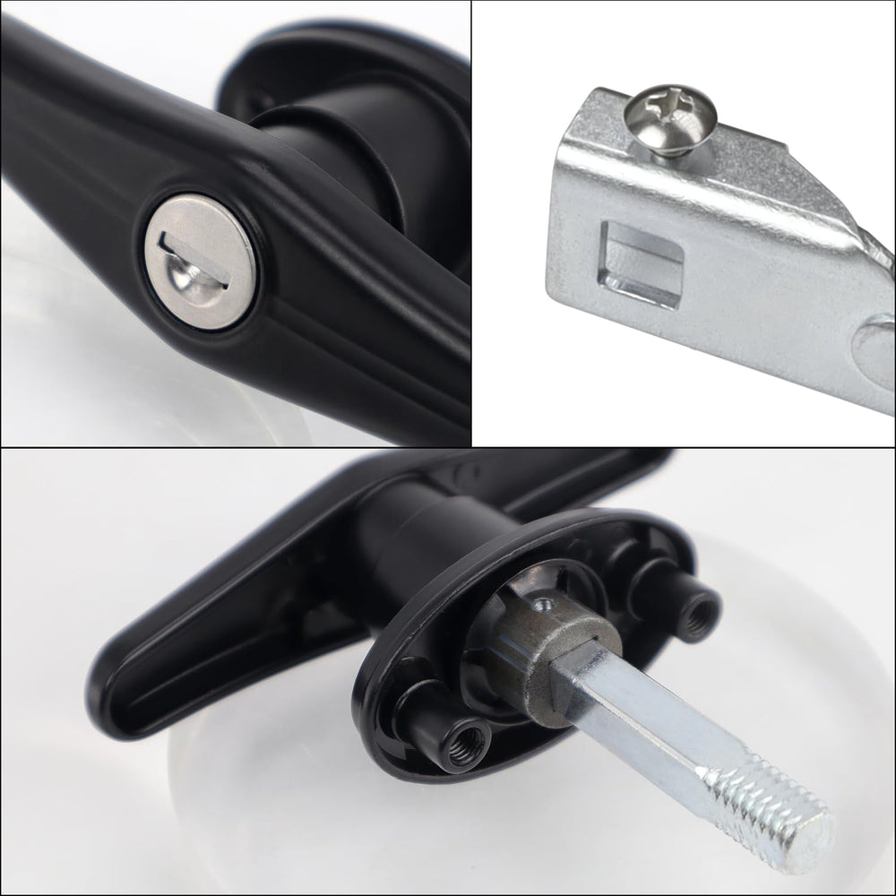 QZATTCAEN cam detail showing adjustable direction for correct latch engagement