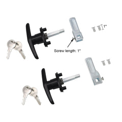 QZATTCAEN T-handle mounted on a truck cap demonstrating secure camper shell protection