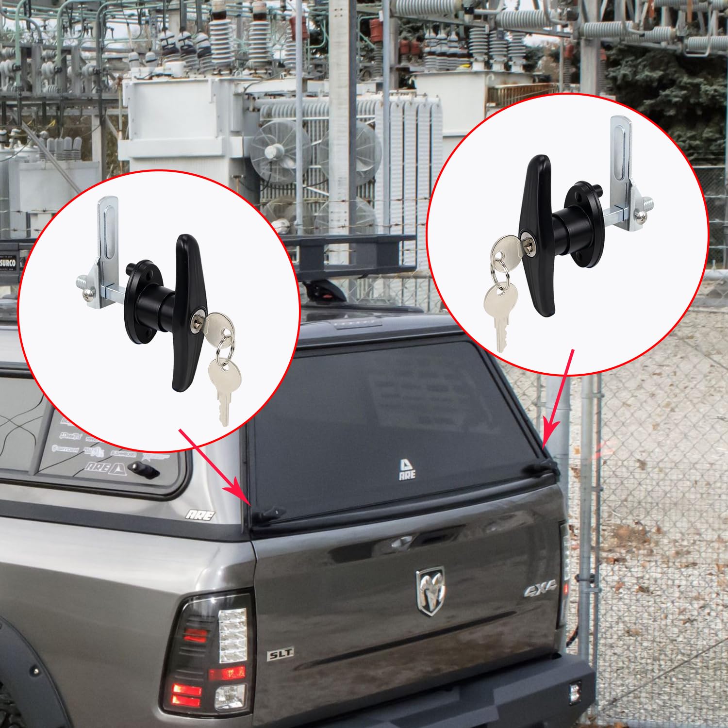 QZATTCAEN side profile of lock body highlighting corrosion-resistant construction