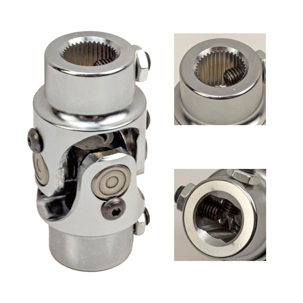 RABROPAR front view chrome universal joint showing compact coupling and durability