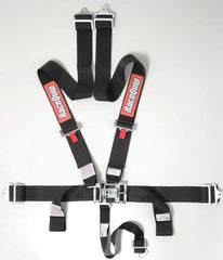 RaceQuip 711001 front view showing full five-point harness and clear mounting hardware benefits