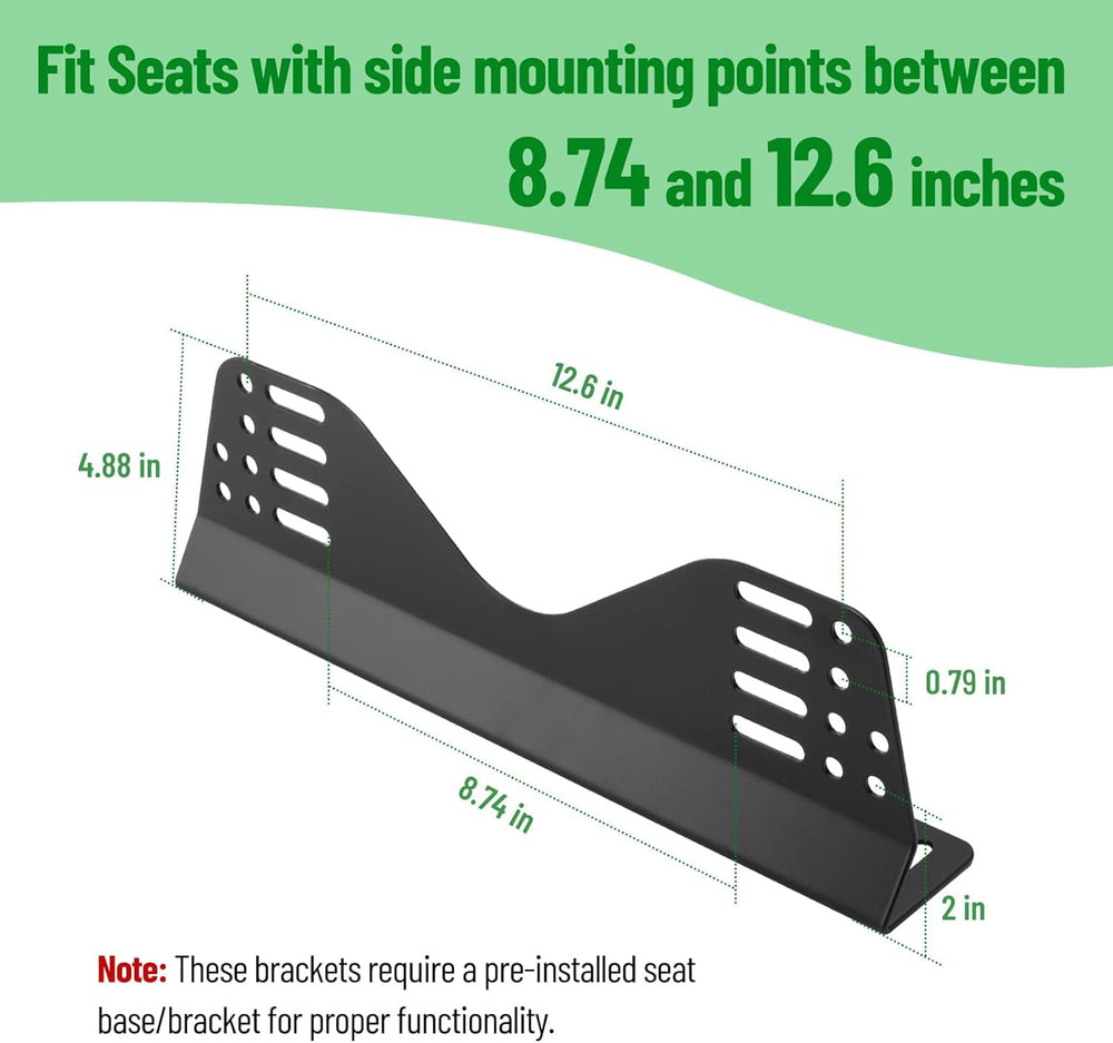 Racewill black powder coat finish protecting bracket from corrosion