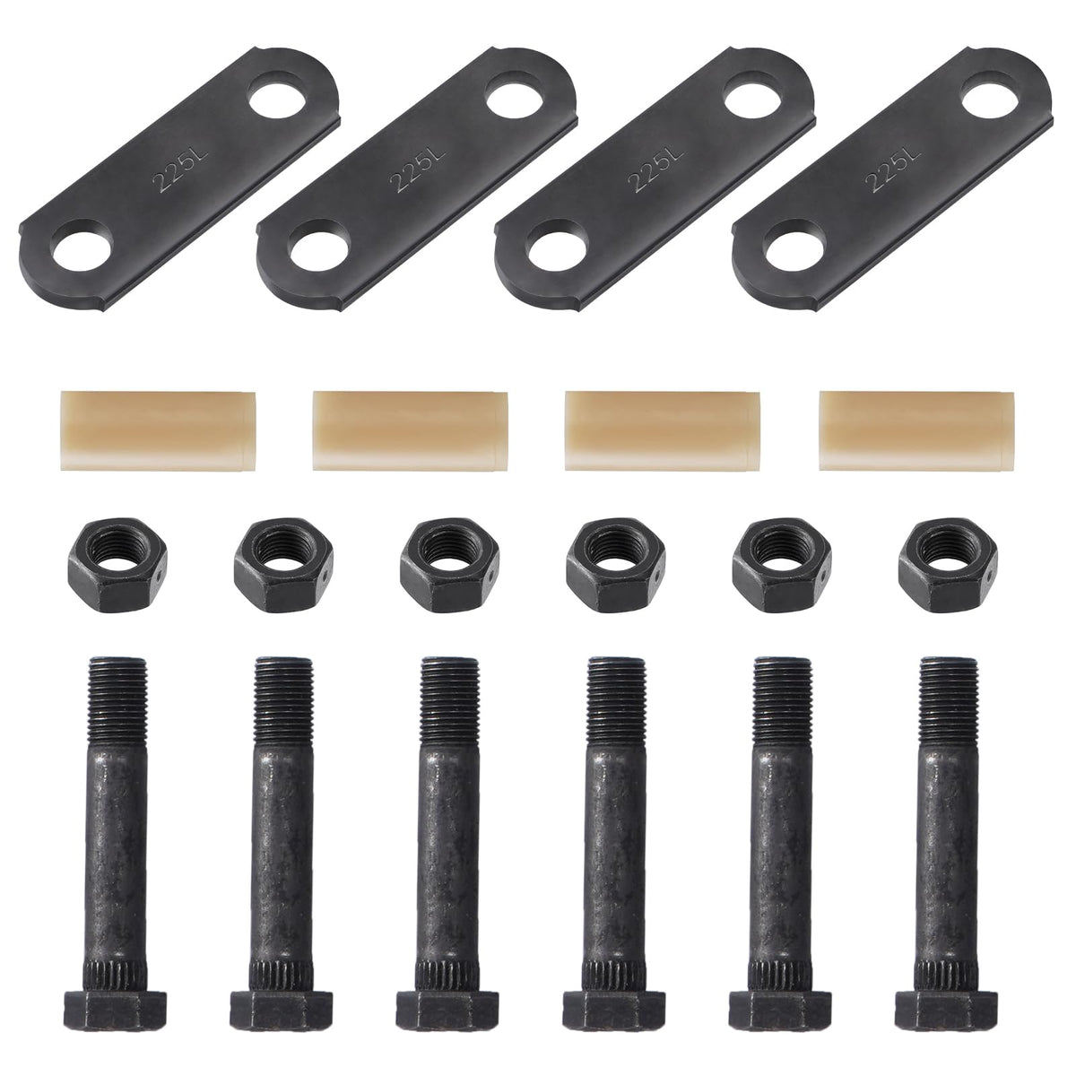 Racewill shackle kit front view shows complete contents and quick identification benefit
