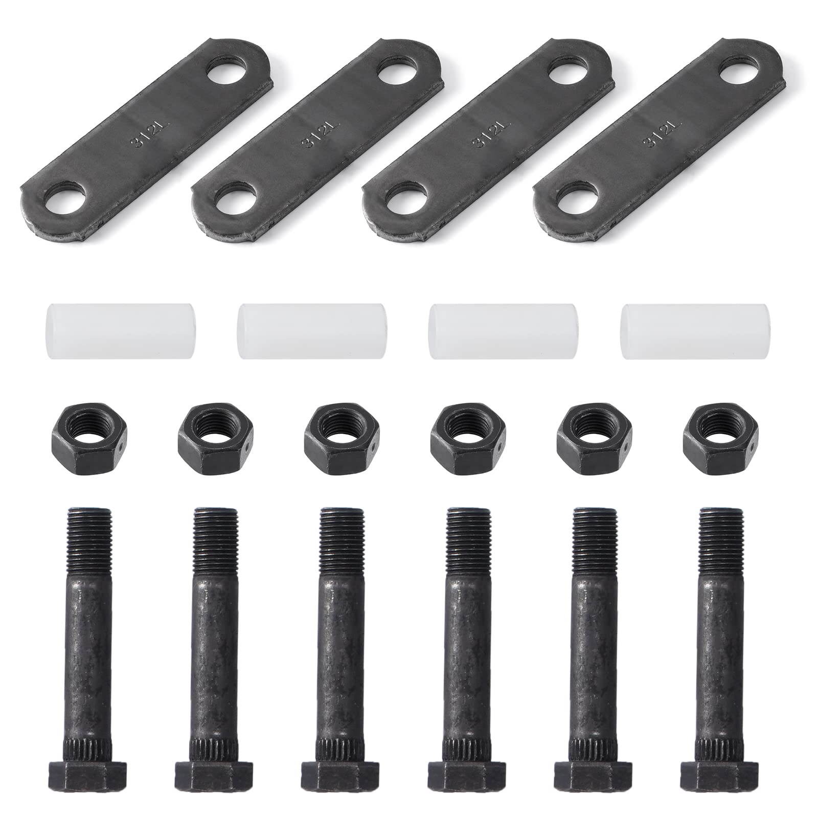 Racewill front pack showing complete trailer shackle kit for quick replacement