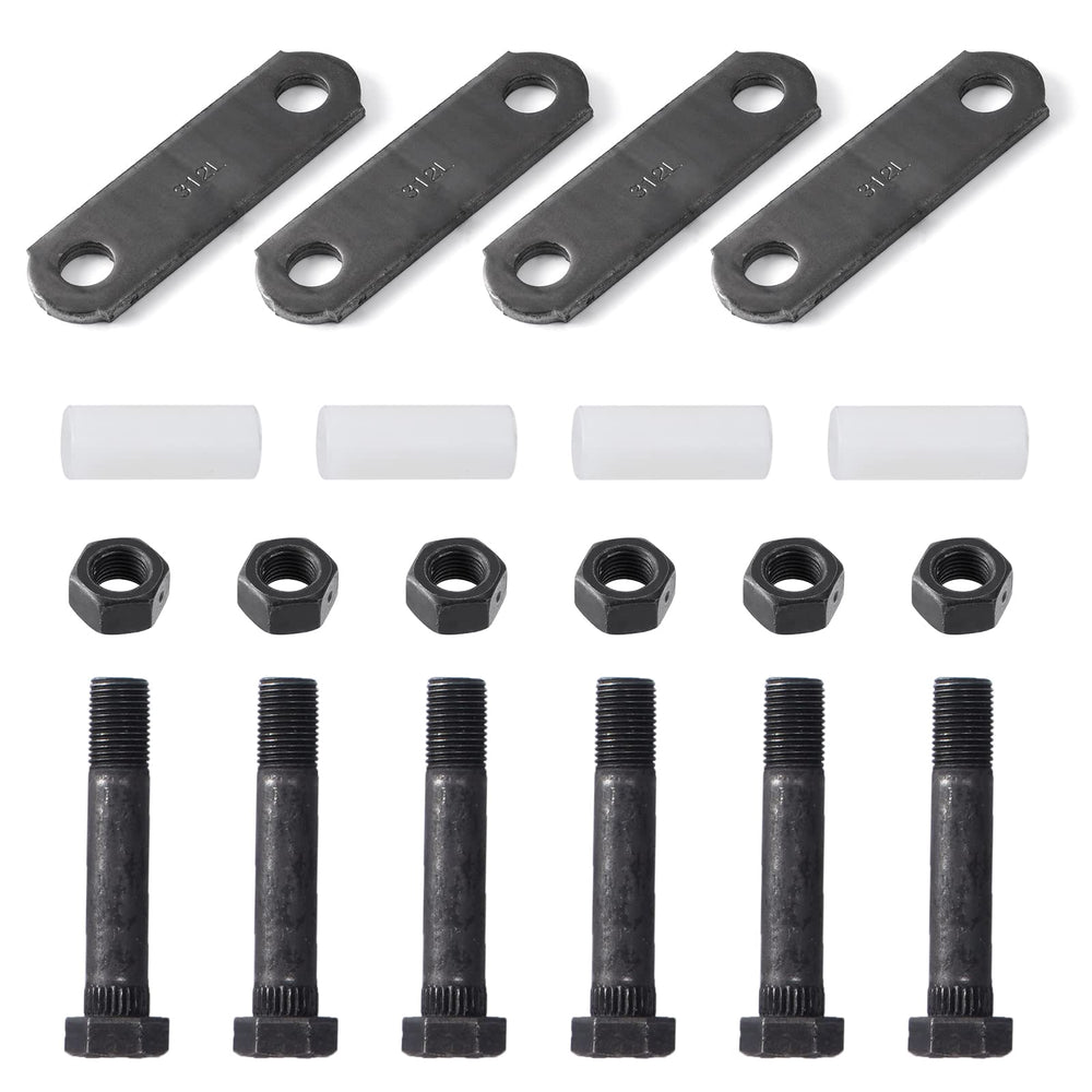 Racewill front pack showing complete trailer shackle kit for quick replacement
