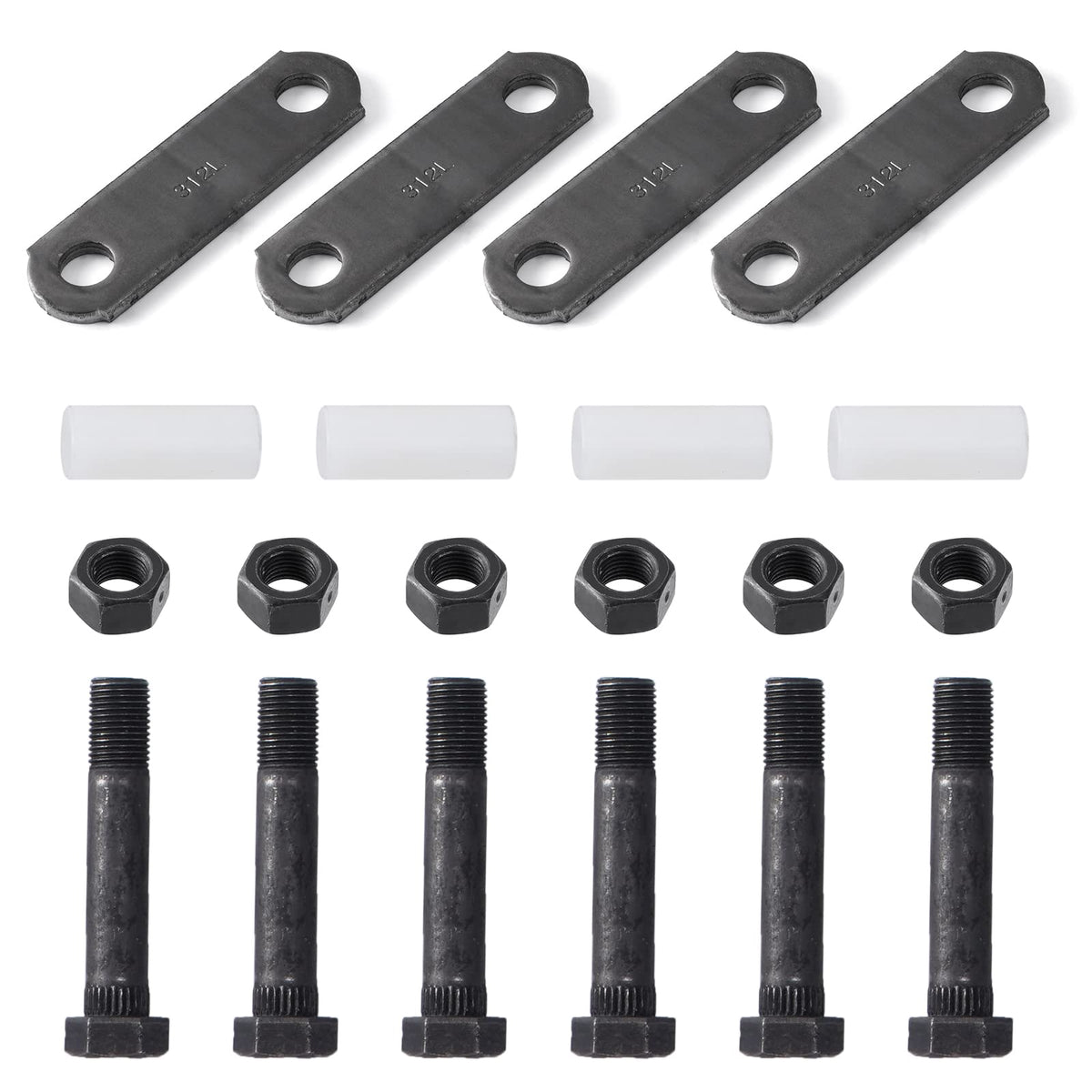 Racewill front pack showing complete trailer shackle kit for quick replacement