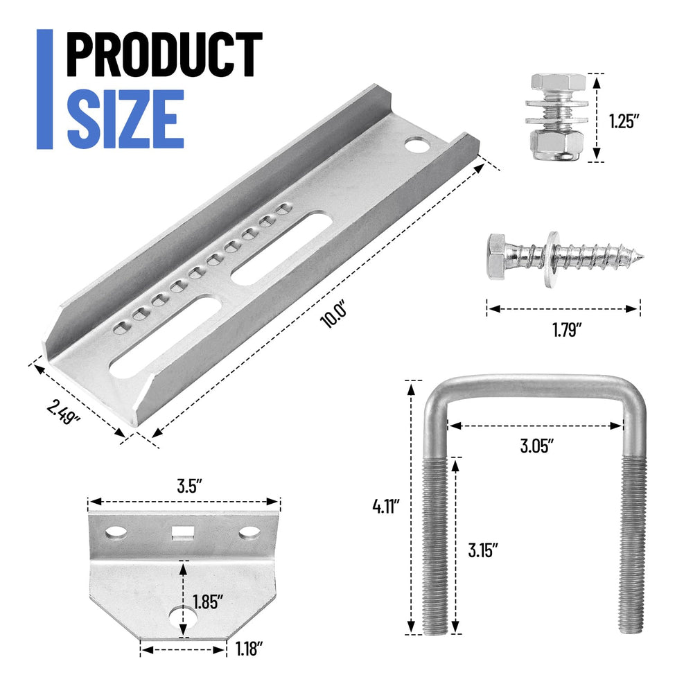 Racewill assortment of included hardware showing complete installation kit