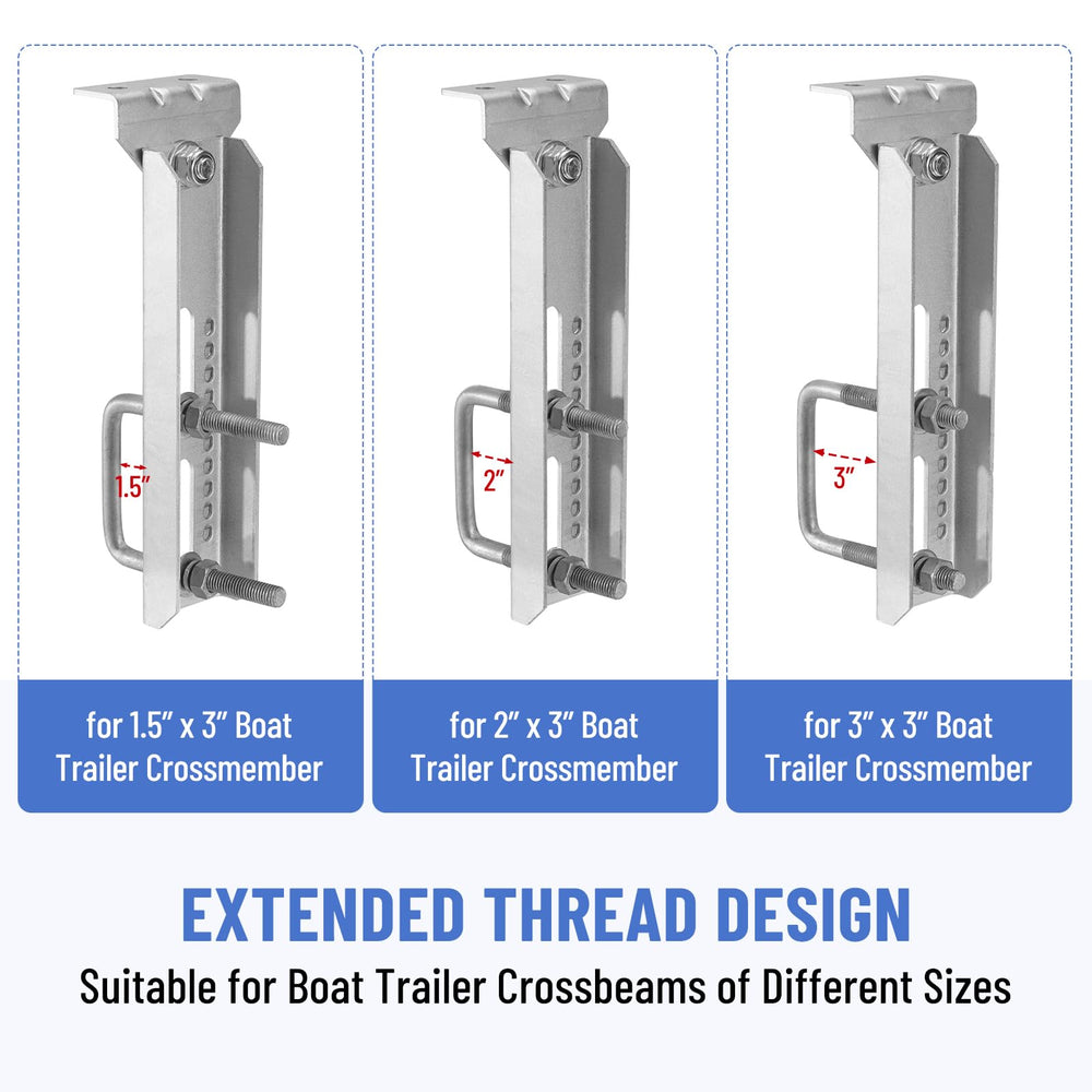 Racewill U-bolt detail demonstrating secure fit and adjustable width