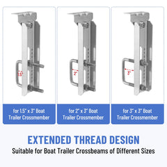Racewill U-bolt detail demonstrating secure fit and adjustable width