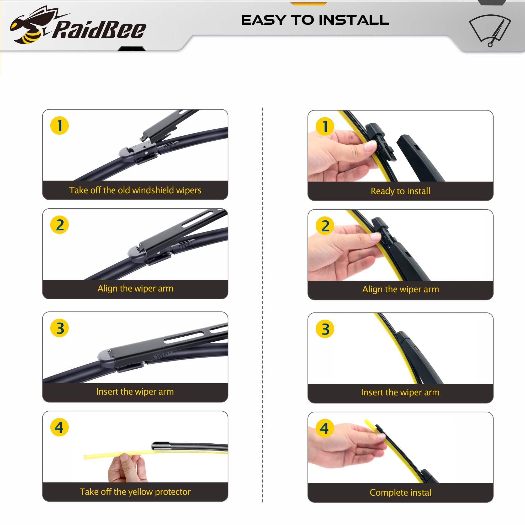 RaidBee clip-on connector close view offering fast, tool-free installation