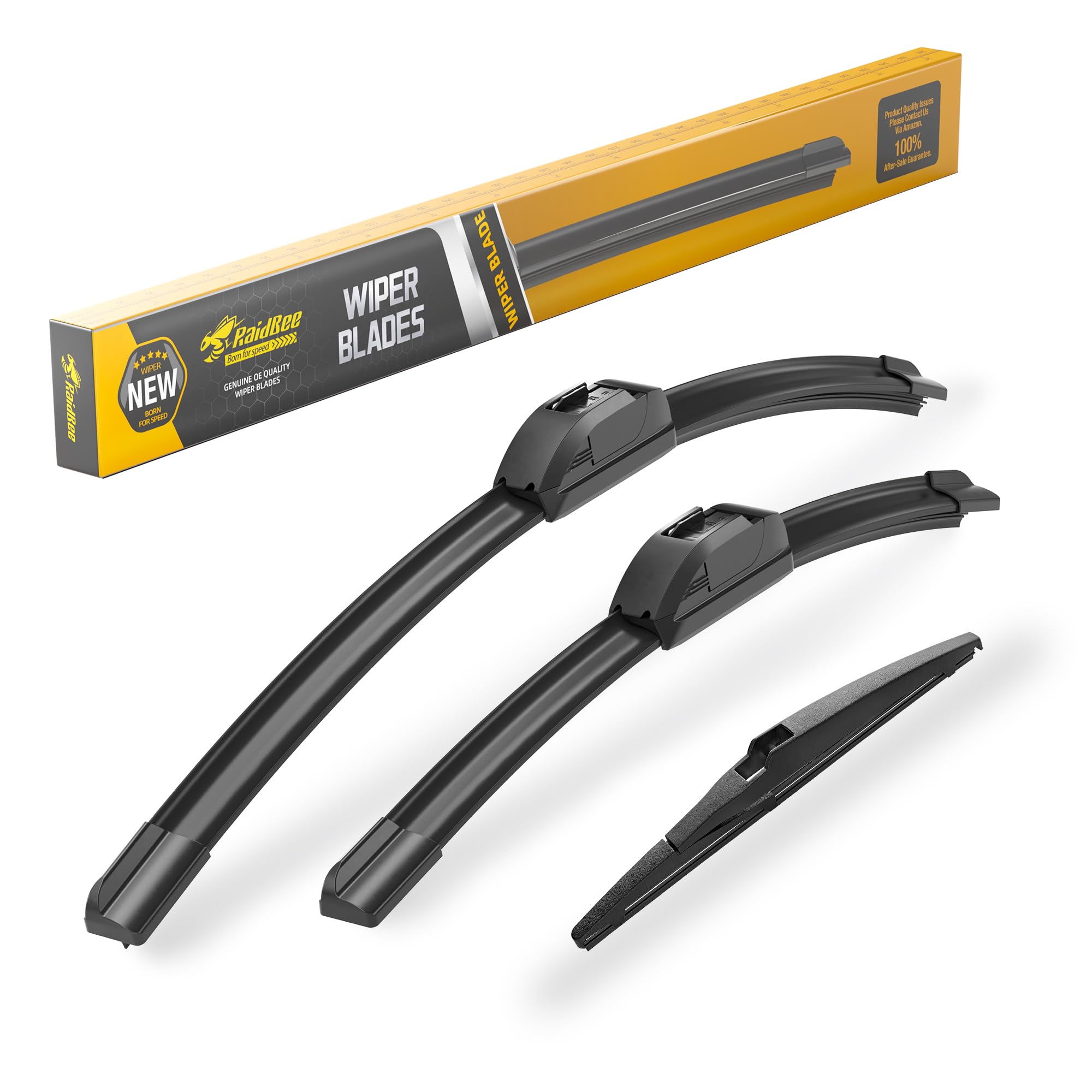 RaidBee front packaging showing product and fit information, clear purchasing benefit