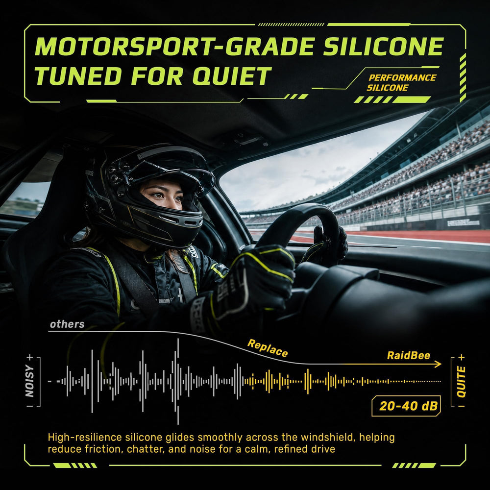 RaidBee graphene-coated surface detail showing reduced friction benefit