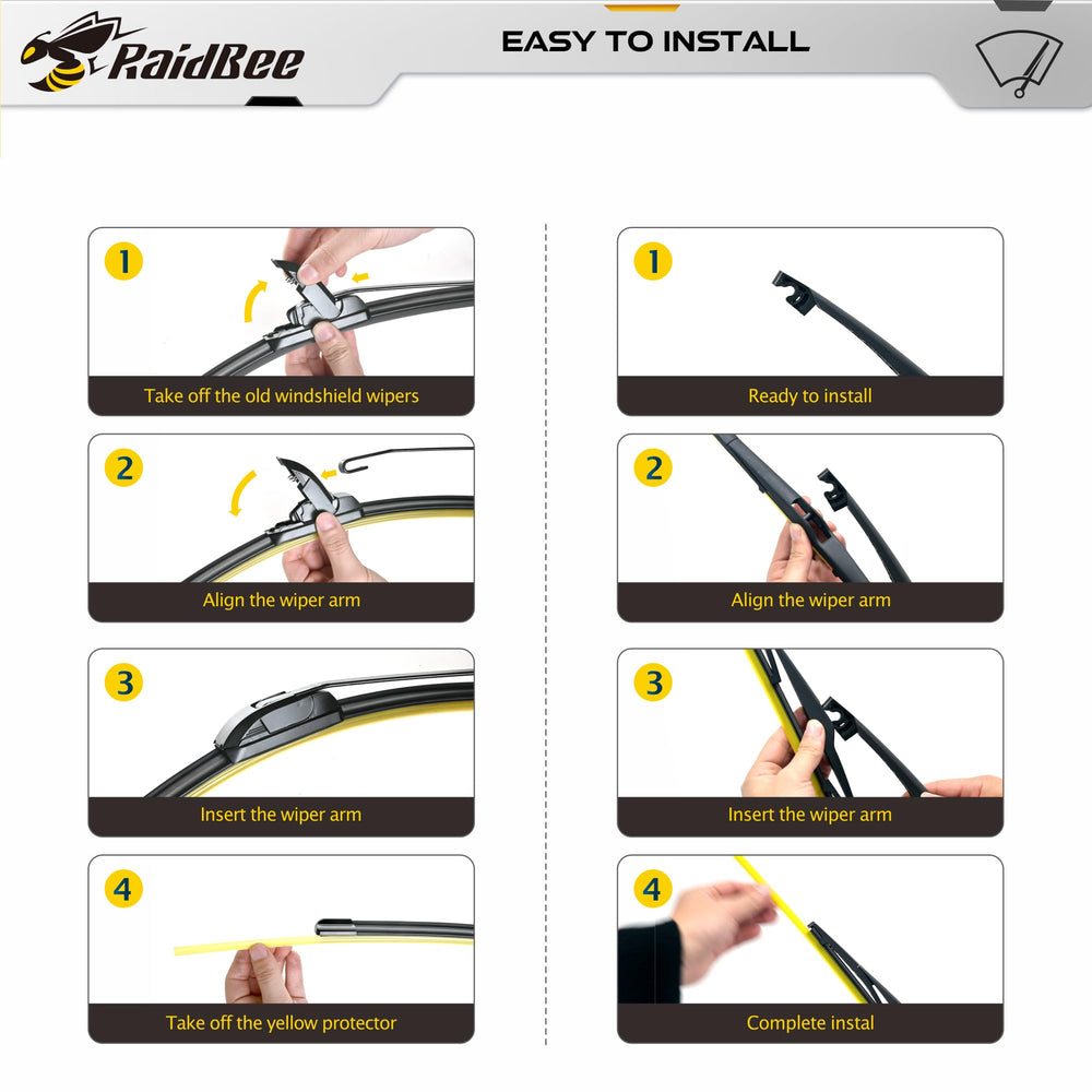 RaidBee installed on KIA Sportage windshield improving driver visibility
