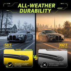 RaidBee blades installed on windshield providing clearer road visibility while driving