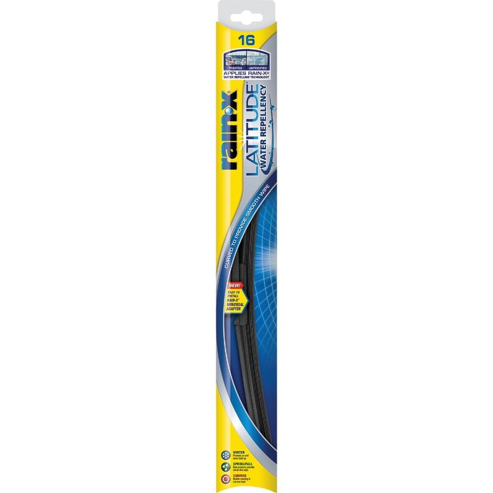 Rain‑X front packaging showing 16" blade and benefits