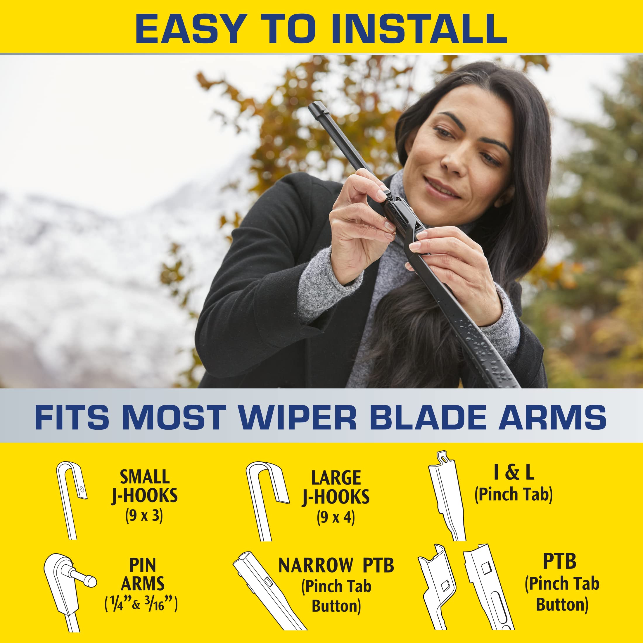 Rain‑X installed on windshield improving clarity in wet conditions