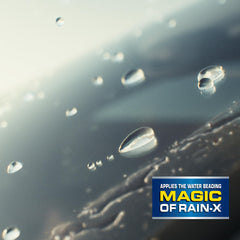 Rain-X yellow squeegee cover detail reminding removal for proper blade activation and function