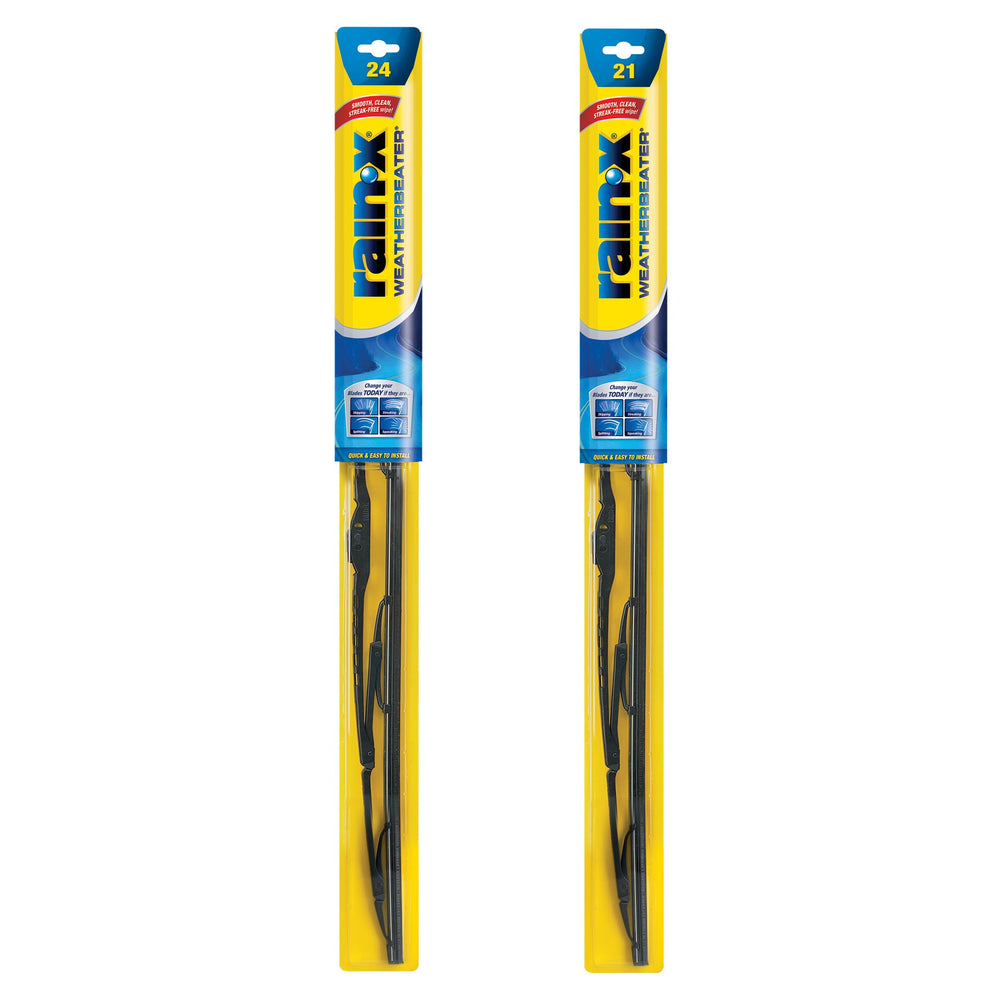 Rain‑X WeatherBeater front packaging showing sizes and benefits