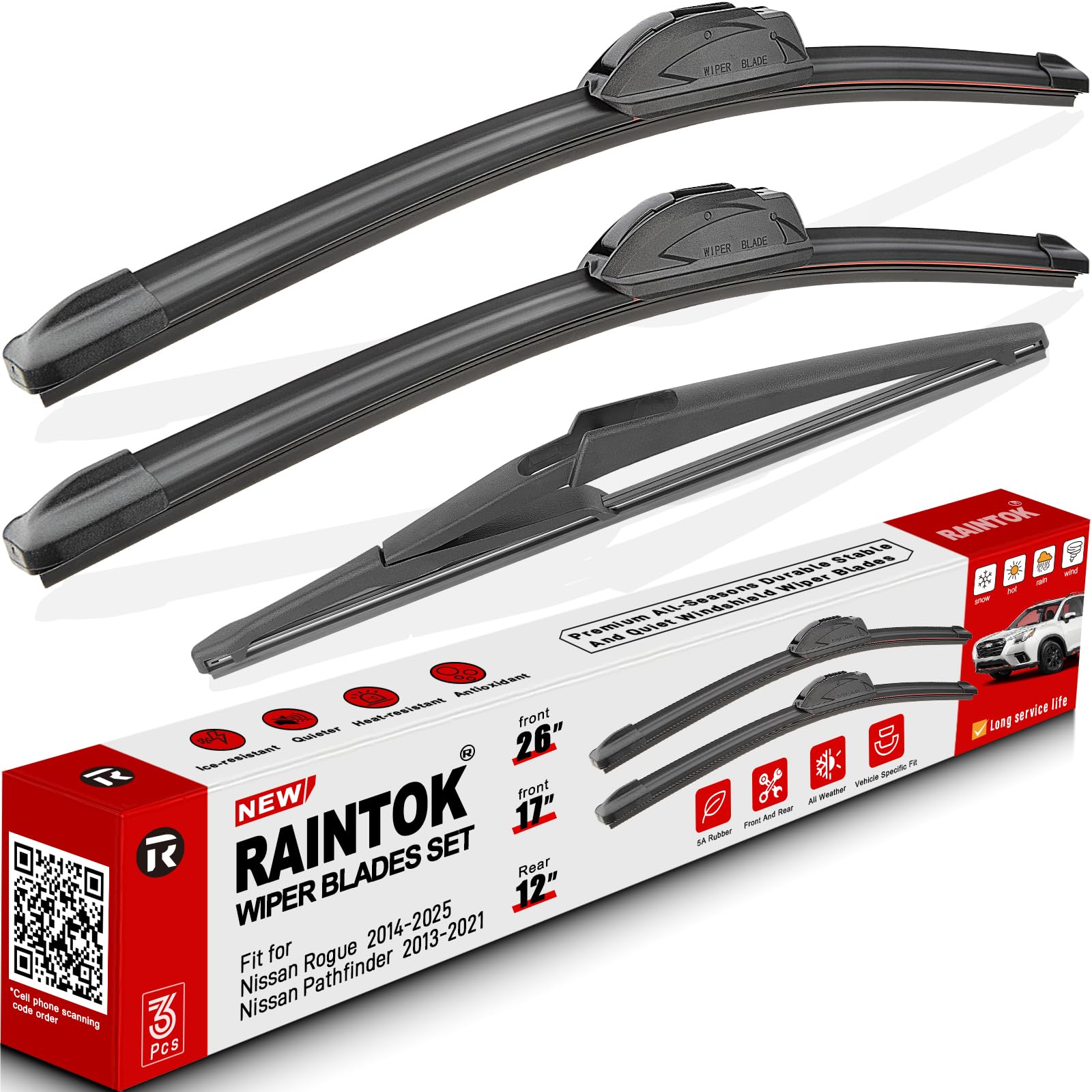 Raintok front packaging showing the 3-pack and benefits