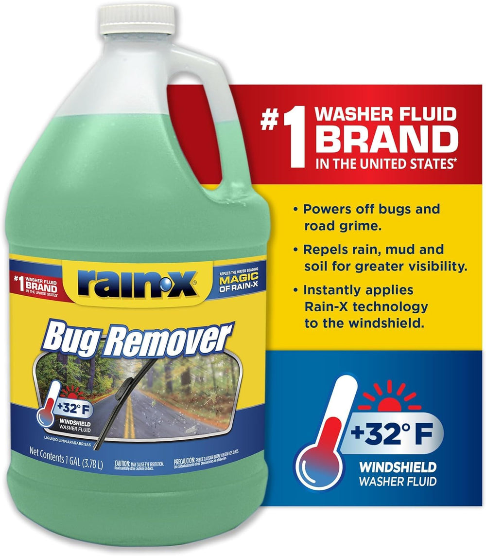 rain‑x label and directions close up for safe, effective application