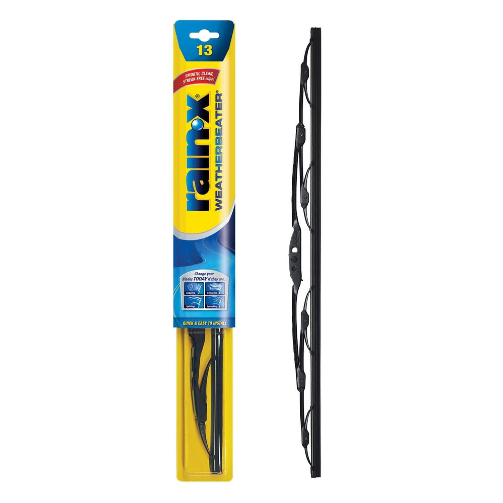 Rain‑X WeatherBeater front packaging showing model and size benefits