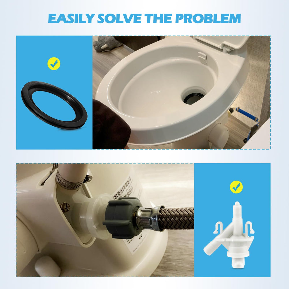 Rakiyada layout of included screws washers and clamp for complete-installation convenience