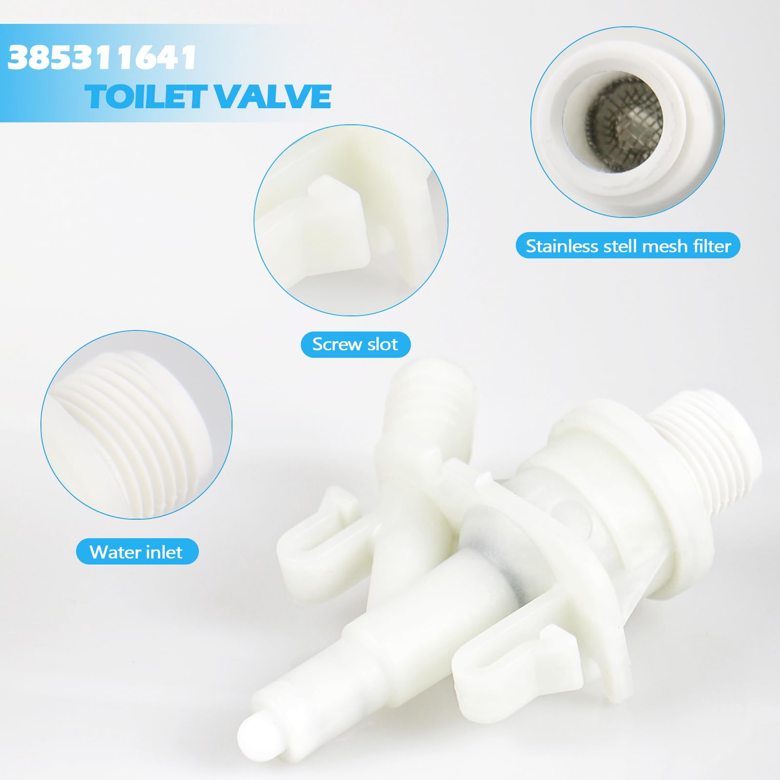 Rakiyada stainless steel mesh filters and hose clamp reducing debris and maintenance
