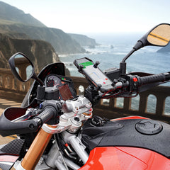 RAM MOUNTS mounted on a bicycle handlebar demonstrating hands-free navigation benefit