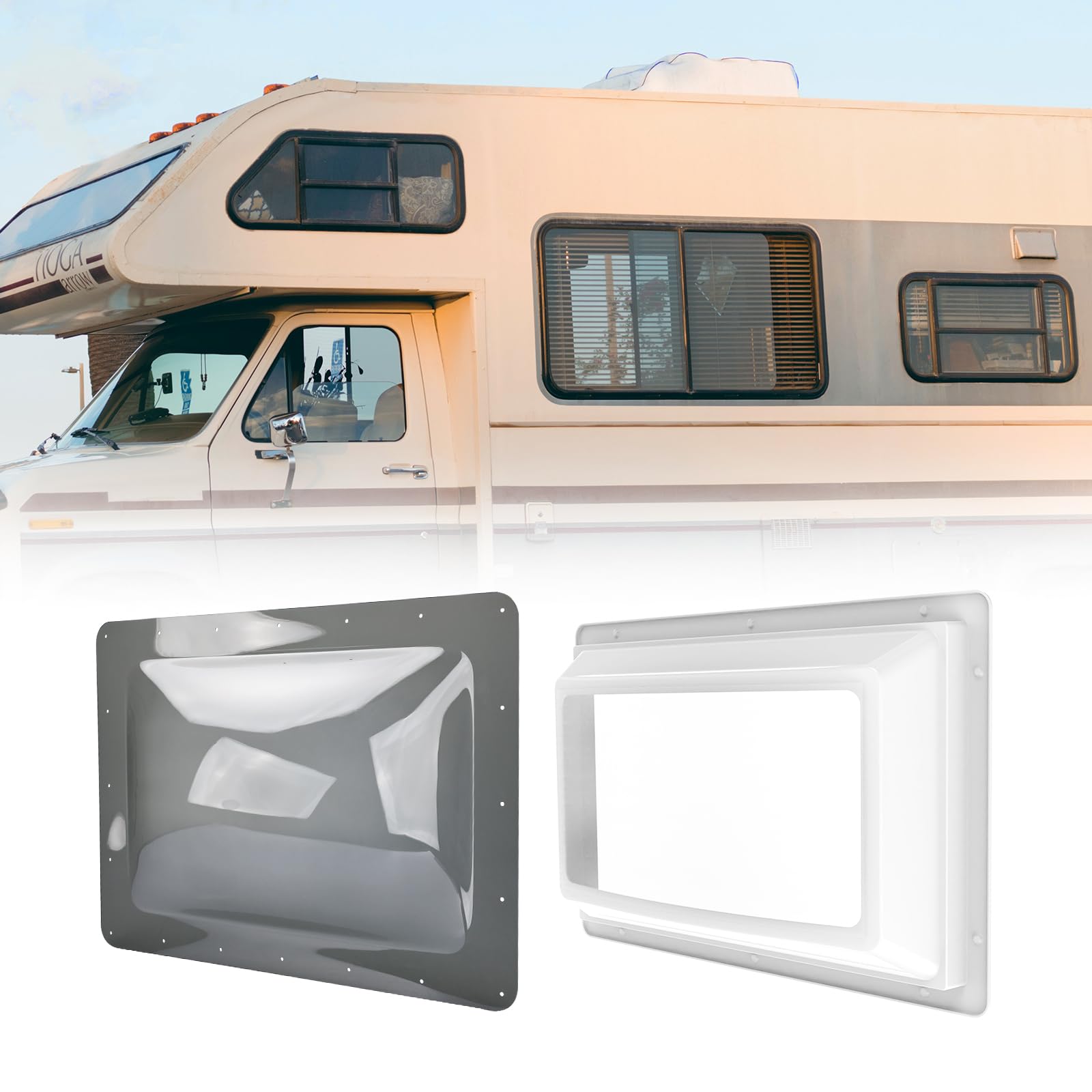 RVGUARD front view showing both inner dome and smoke outer for quick identification and fit