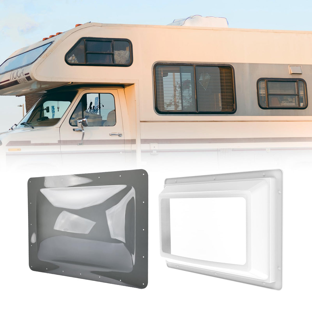 RVGUARD front view showing both inner dome and smoke outer for quick identification and fit