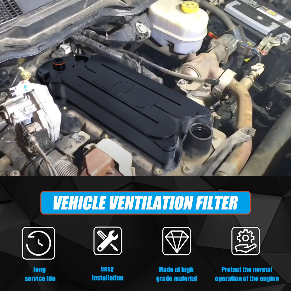 RANSOTO breather element installed on valve cover demonstrating proper fitment benefit