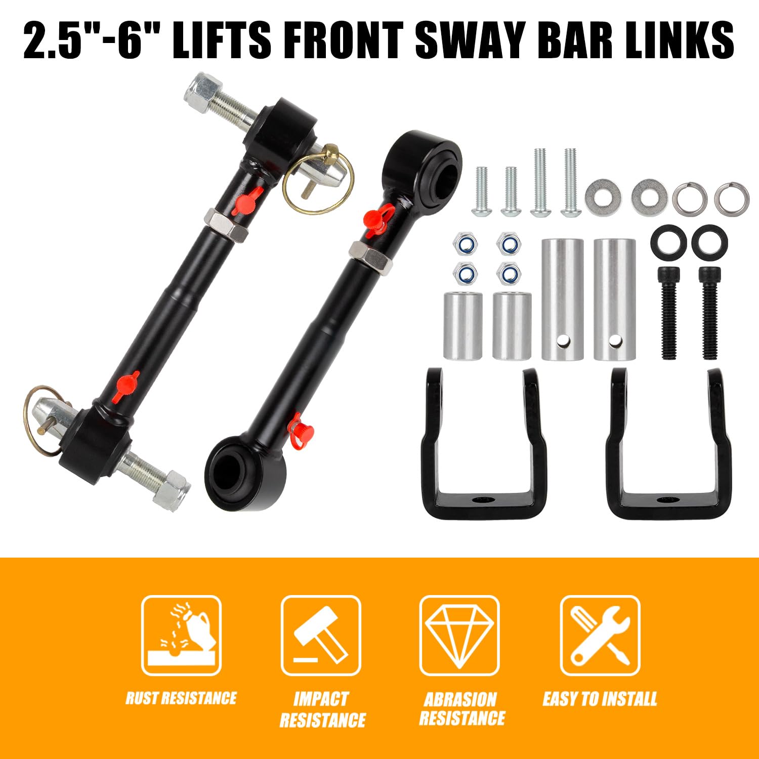 RANSOTO end link swung aside on rock trail providing increased wheel articulation