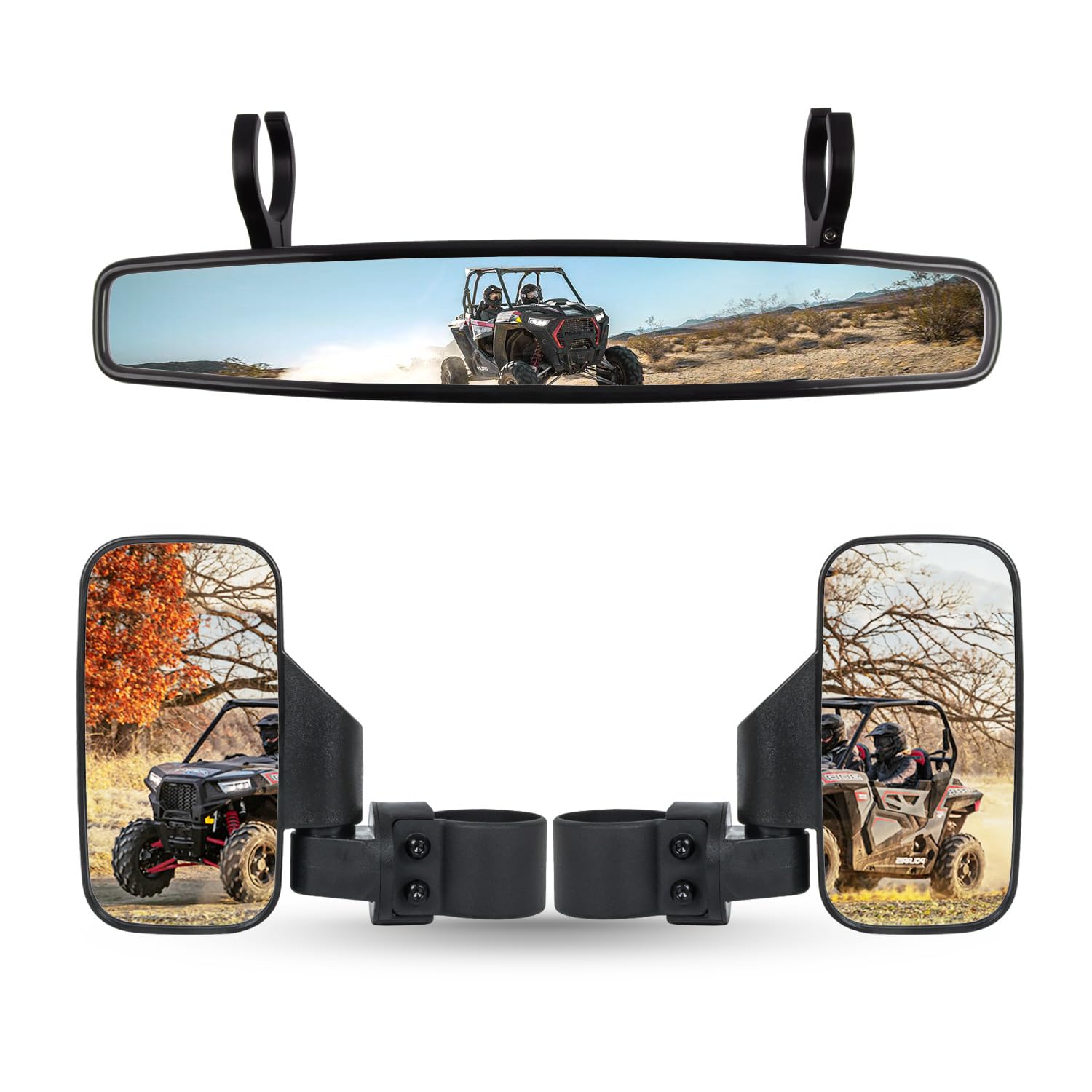RANSOTO front mirror kit packaging showing complete set and benefits