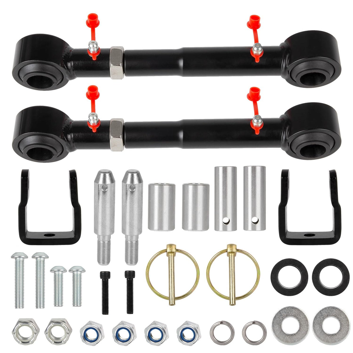 RANSOTO installed front sway bar links on Jeep TJ showing fit and clearance benefit