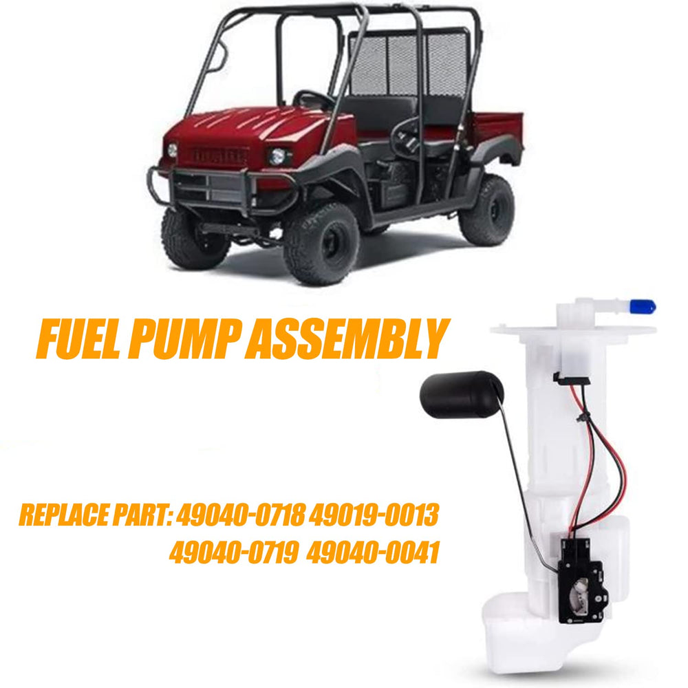 RANSOTO fuel pump next to ruler size comparison for easy assessment of scale