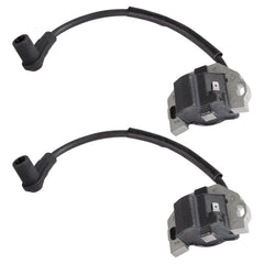 RANSOTO ignition coil front view showing mounting points and fitment benefits