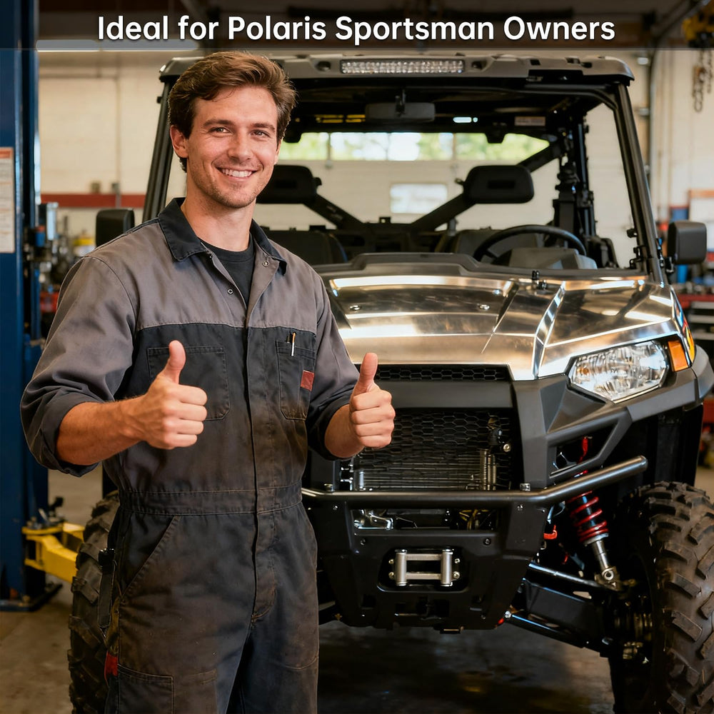 RANSOTO bushings fitted on Sportsman ATV in field improving handling and ride stability