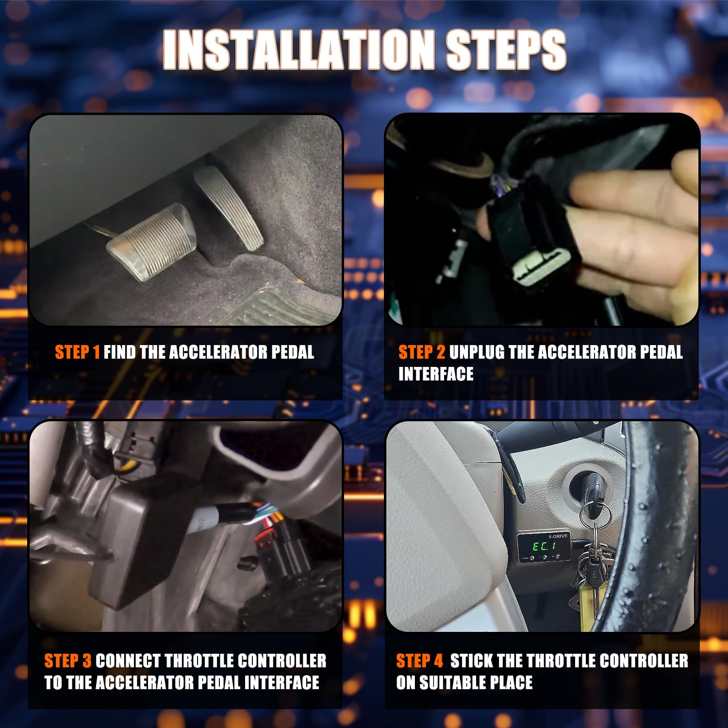 RANSOTO in car lifestyle shot showing mode selection benefits for driving