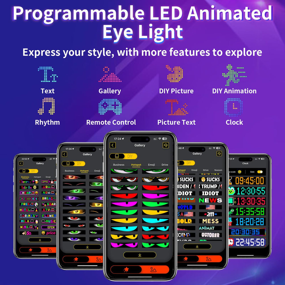 RAOZBE remote and app control screen showing simple adjustments and presets