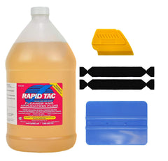 RapidTac spray bottle front label showing capacity and professional benefit