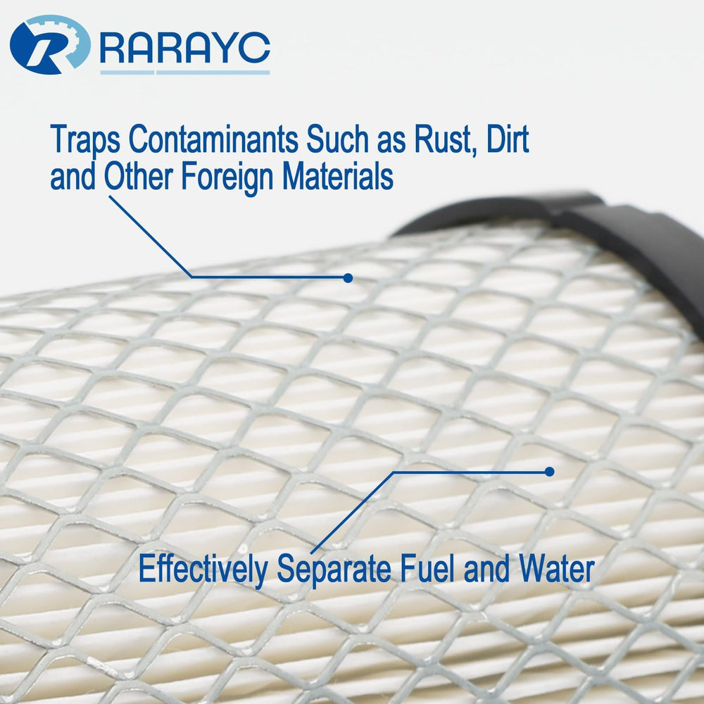 RARAYC pump and filter next to coin for scale, helps visualize correct sizing