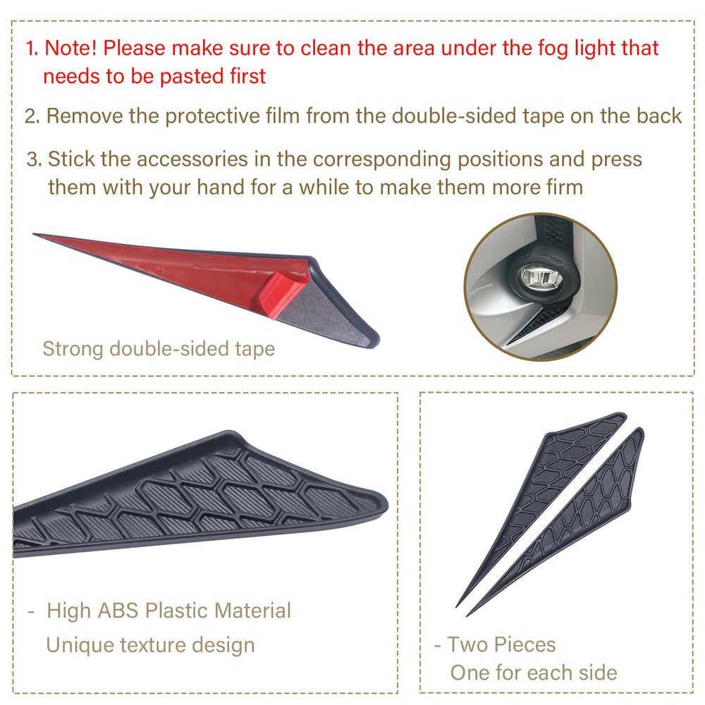 RAVOTOM close fitment at fog light edge illustrating clean seamless integration